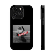 Load image into Gallery viewer, Censored Cat iPhone MagSafe Tough Cases