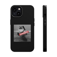 Load image into Gallery viewer, Censored Cat iPhone MagSafe Tough Cases