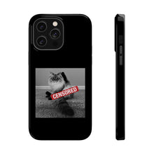 Load image into Gallery viewer, Censored Cat iPhone MagSafe Tough Cases