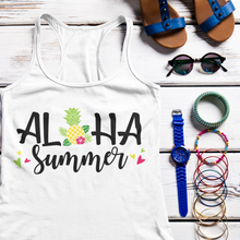 Load image into Gallery viewer, Aloha Summer Women's Racerback Tank