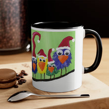 Load image into Gallery viewer, Melissa LoZoff Original Christmas Birds Accent Coffee Mug, 11oz
