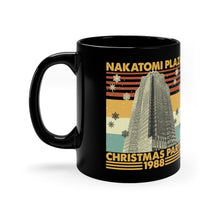 Load image into Gallery viewer, Die Hard Nakatomi Plaza Christmas Party 1988 Black Ceramic Mug 11oz / Bruce Willis / Nakatomi Corporation/ Yippee-ki-yay / Christmas / Holiday