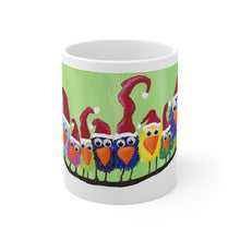 Load image into Gallery viewer, Melissa LoZoff Original Christmas Birds Ceramic Mug 11oz