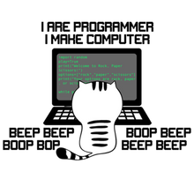 Load image into Gallery viewer, Computer Programming Cat - I Are Programmer.