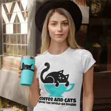 Load image into Gallery viewer, Coffee and Cats Make the World Go Round