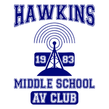 Load image into Gallery viewer, Stranger Things - Hawkins Middle School's 1983 AV Club T-Shirt