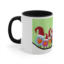 Load image into Gallery viewer, Melissa LoZoff Original Christmas Birds Accent Coffee Mug, 11oz