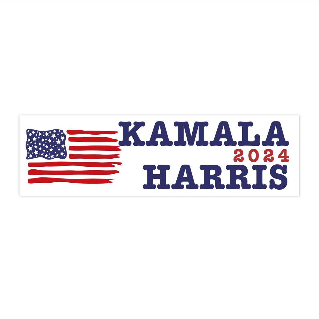 Kamala Harris 2024 Bumper Sticker - 2 Sizes