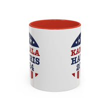 Load image into Gallery viewer, Kamala Harris 2024 Red or Blue Accent Coffee Mug
