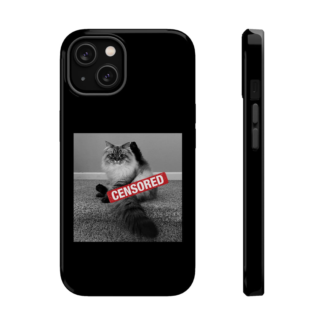 Censored Cat iPhone MagSafe Tough Cases
