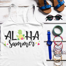 Load image into Gallery viewer, Aloha Summer Women&#39;s Racerback Tank
