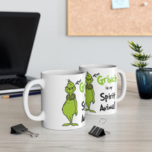 Load image into Gallery viewer, Grinch - The Grinch is my Spirit Animal Ceramic Mug 11oz / Dr. Seuss / Christmas / Holiday
