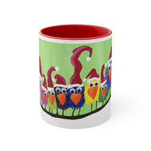 Load image into Gallery viewer, Melissa LoZoff Original Christmas Birds Accent Coffee Mug, 11oz
