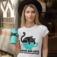 Load image into Gallery viewer, Coffee and Cats Make the World Go Round
