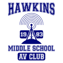 Load image into Gallery viewer, Stranger Things - Hawkins Middle School&#39;s 1983 AV Club T-Shirt
