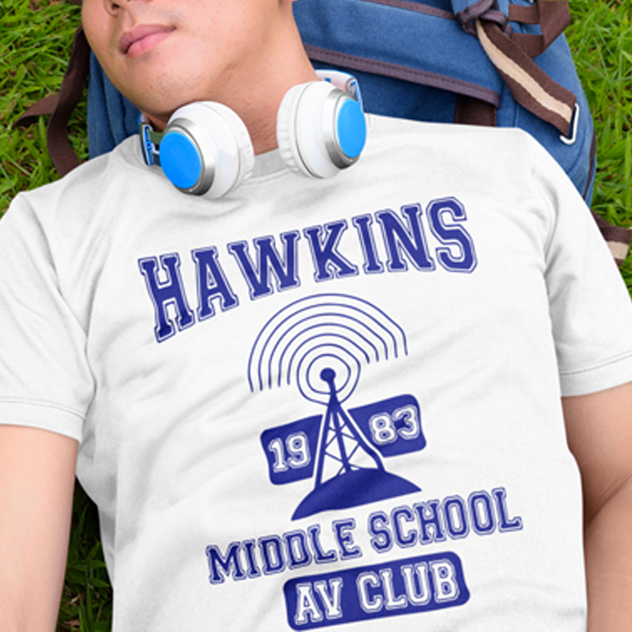 Hawkins Middle School A.V. Club T-Shirt - FiveFingerTees Ladies / Large / Heather Gray