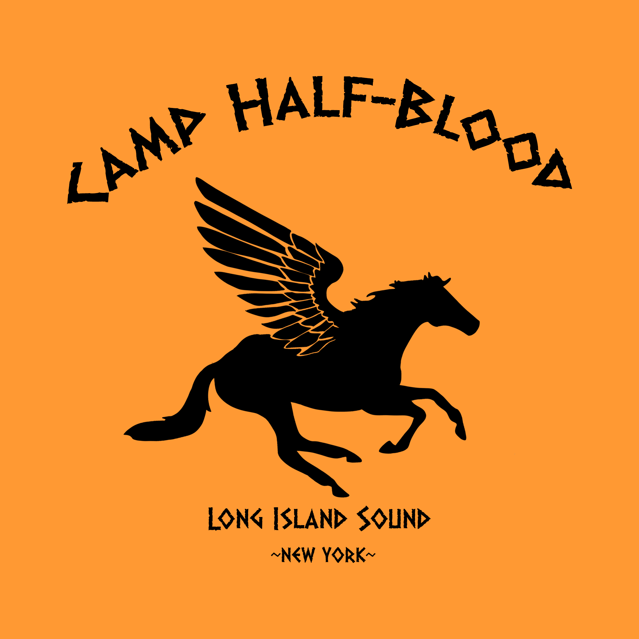 Camp Half Blood Shirt (Youth Large, Orange)