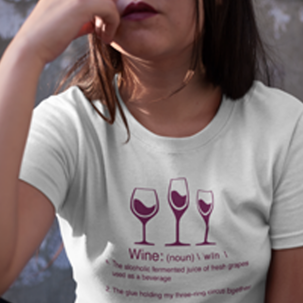 Definition of Wine: (noun) \ ˈwīn  \